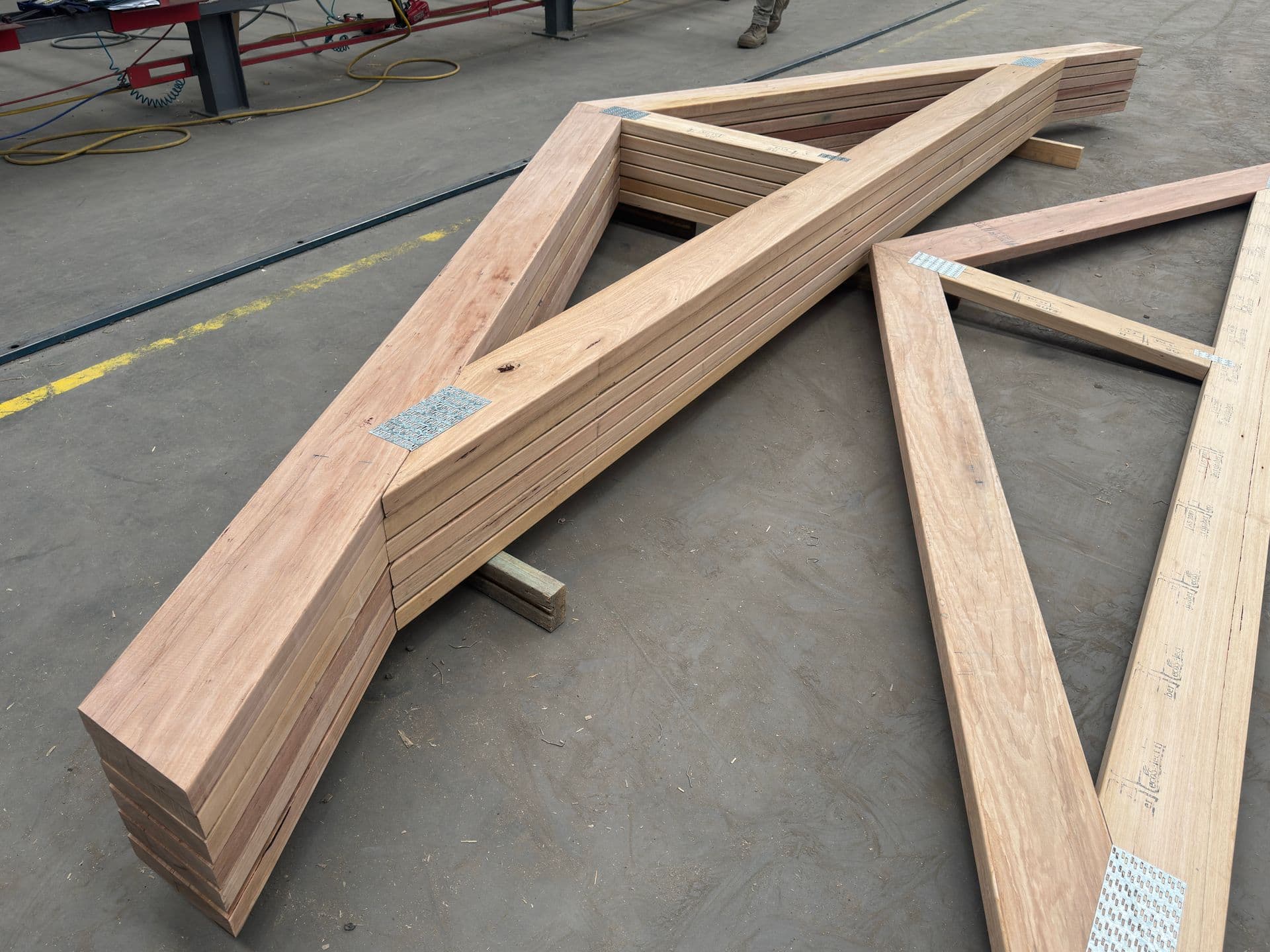 Hip Trusses — Ready for Delivery