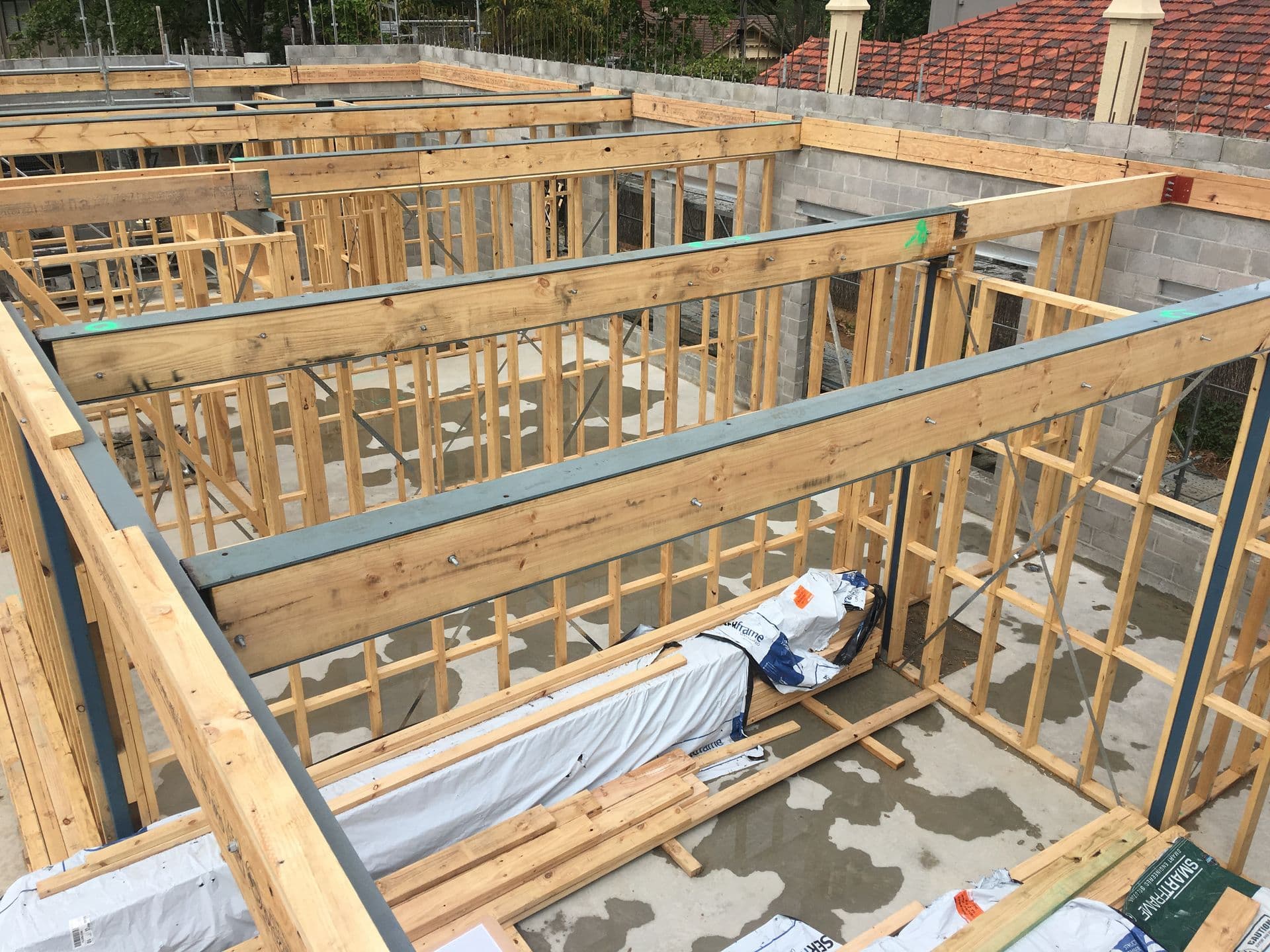 Residential Wall Frames On-Site